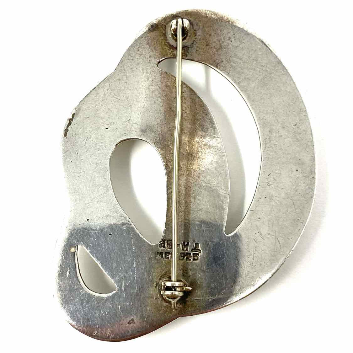 Mexico TH-88 .925 Silver Swirl Brooch