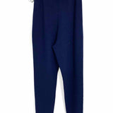 ST. JOHN BASICS Women's Navy Blue Size 4 straight cut Santana Knit Pants