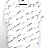 Armani Exchange Men's White Black Size L monogram Polo