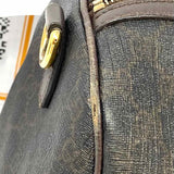 Gucci Coated Canvas Brown Boston GG Satchel