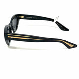 Oliver Peoples Black Cat Eye Stripe Sunglasses
