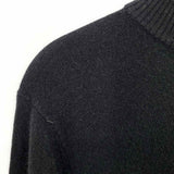 Qi Men's Black Size S 1/2 Zip Sweater