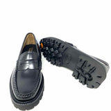 G.H. Bass & Co. Whitney Super Lug Women's Black Size 8.5 Leather Loafers