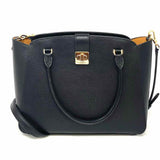 Kate Spade Phoebe Black Turnlock Pebbled Leather Tote