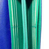 Chanel 2012/13 Navy Accordion Caviar Leather Wallet