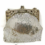 Whiting and Davis Metal Silver Liquid Metal Vintage Clutch
