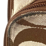 Coach Canvas Beige Rolling Signature Suitcase