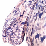 Rails Women's Pink Purple Size XS Puff Sleeve Abstract Dress