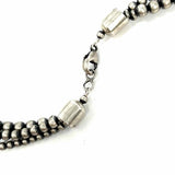 Navajo 925 Sterling Silver Beaded 58" Layered Desert Pearl Necklace