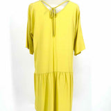 Eileen Fisher Women's Yellow Size PS Drop Waist V-neck Dress