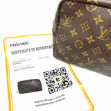 LOUIS VUITTON 1988 Trousse Toilette 28 Brown Monogram Made in France Clutch