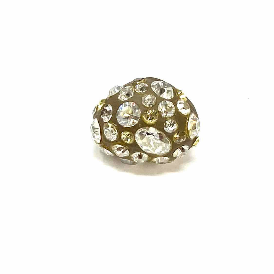 Alexis Bittar White Silver Tone Stud Crystal Earrings