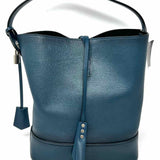 LOUIS VUITTON 2014 Cuir Nuance NN14 GM Marc Jacobs Teal Leather Bucket Bag
