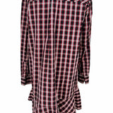 Isabel Marant Etoile Women's Red Black Size 38/6 Button Down Plaid Dress