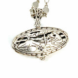 JOHN HARDY 925 Sterling Silver Pendant 21" Hammered Necklace