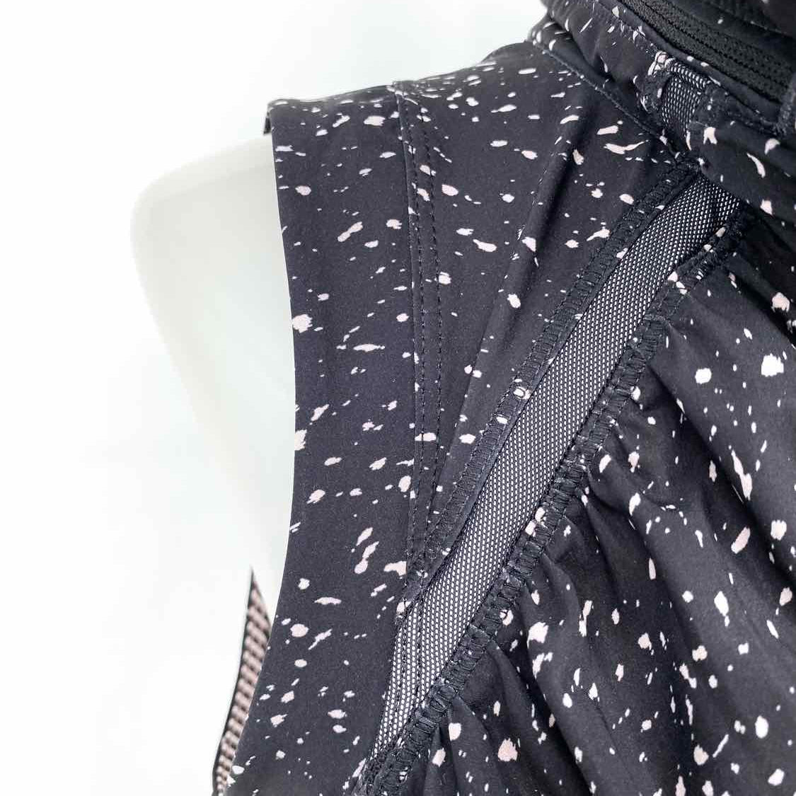 Lululemon Go the Distance W4H66S Women's Black Purple Size 6/M Speckled Vest