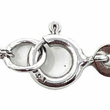 Macy's 14K White Gold Circle Diamond Necklace