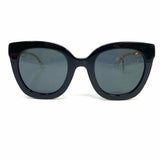 Gucci Black Clear Oversized Logo Sunglasses
