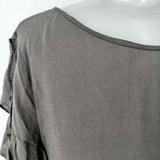 Velvet by Graham & Spencer Women's Gray Size L 3/4 Sleeve Viscose Long Sleeve