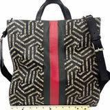 Gucci 2017 Soft GG Caleido Green Red Web Beige Tote