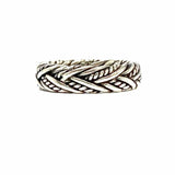 SUDHA 6.5 .925 Sterling Silver Braded Ring