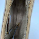 Dooney & Bourke Canvas Blue Crescent Monogram Shoulder Bag