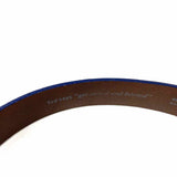 Ted Baker Waist Size 34 Navy Geometric Leather Belt