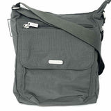 Baggallini Gray Zip Top Crossbody