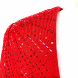 ST. JOHN EVENING Women's Red Size 6 V-Neck Embellished Jacket