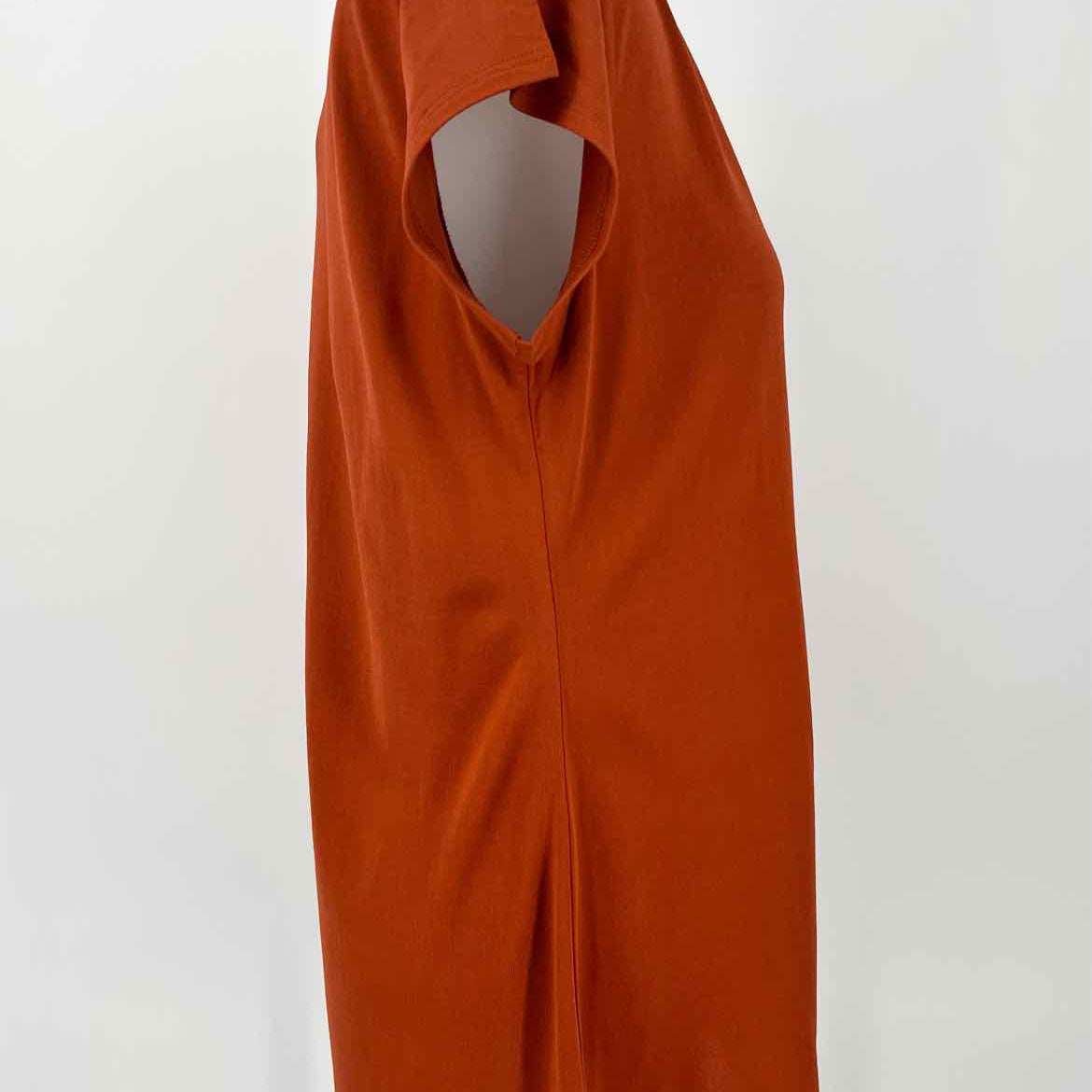 Eileen Fisher Women's Orange Size M Silk T-shirt