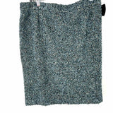 Gucci Women's Teal Blue Size L pencil Tweed Skirt