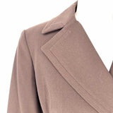 SIGNATURE By Larry Levine Women's Brown Size 4 Double Breasted Trench Coat