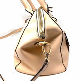 Henri Bendel Nude Zip Leather Satchel