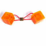 LOUIS VUITTON Resin Orange Cube Logo Hairband