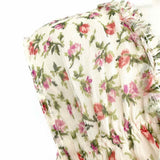 Prada Women's Cream Multi-Color Size 44/8 V-Neck Silk Floral Sleeveless