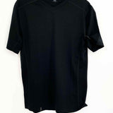 QOR Men's Black Size S V-Neck Short Sleeve Shirt
