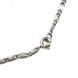 Estate 925 Sterling Silver Spiral Link 22.5" Chain Necklace