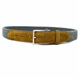 Paul Stuart Waist Size 34 Gray Woven Belt