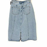 Pilcro Women's Blue Size 10 Midi Denim Skirt