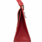 Furla Julia Medium Red Flap Leather Satchel
