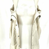 Prada Women's Gray Size 42/6 Hooded Rain Jacket