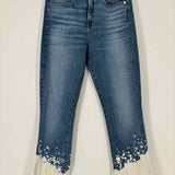 VERONICA BEARD Carly Lava Stone Women's Blue Size 29/8 Skinny Bleached Jeans