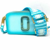 Marc Jacobs The Fluoro Edge Snapshot Blue ombre Saffiano Leather Crossbody