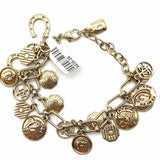 Lauren by RL Gold Tone Charm 9" Bracelet