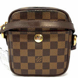 LOUIS VUITTON 2008 Rift Coated Canvas Brown Square Damier Ebene Crossbody