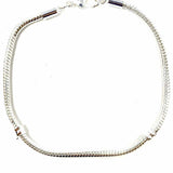 Stainless Steel Silver Rope 8.5" Bracelet