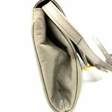 Salvatore Ferragamo Gray Flap pleated Leather Crossbody