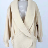 Edward Women's Cream Size S Oversized Wool Coat