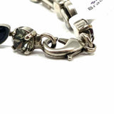 SORRELLI Blue Silver Tone 7" Crystal Bracelet