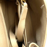 Coach Manor Cream Top Handle Turnlock Leather Satchel
